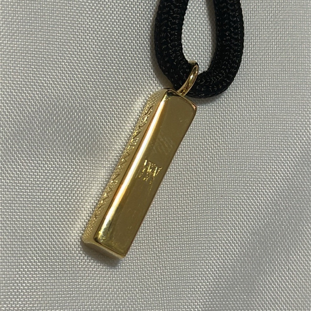 Stella Valle Women Warriors She Flies With Her Own Wings Bar Cord Necklace Gold